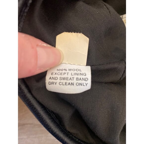 Bancroft Black Wool Beret Size 7 3/8 Military Spec MIL-B-43172 Made In USA - Picture 4 of 6